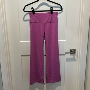Athleta Purple Cropped Wide Leg Yoga Pants